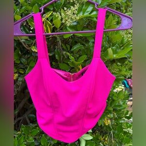 Nasty Gal Pink Crop Top